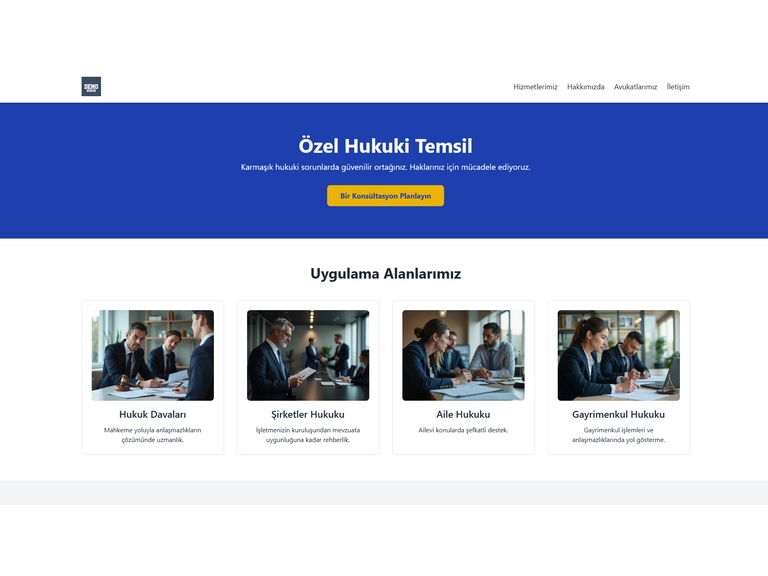 Hukuk & Avukat Web Sitesi
