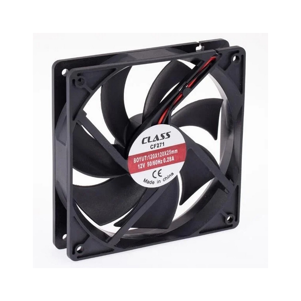 Class CF-271 120x120x25 12v Pvc Pano & Kasa Fanı